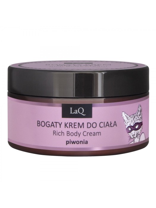 LAQ Bogaty krem do ciała PIWONIA