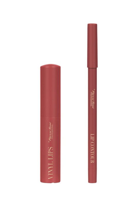PIERRE RENE Zestaw do makijażu ust LIP KIT NR 04 LIP WARM NUDE FUSION