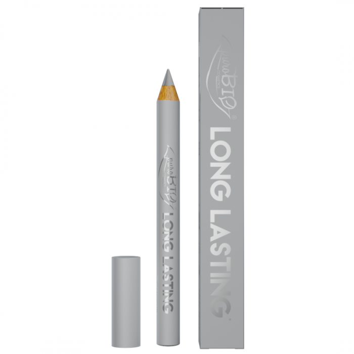 PUROBIO Cień do powiek w kredce long-lasting 028 Serbrny Perłowy