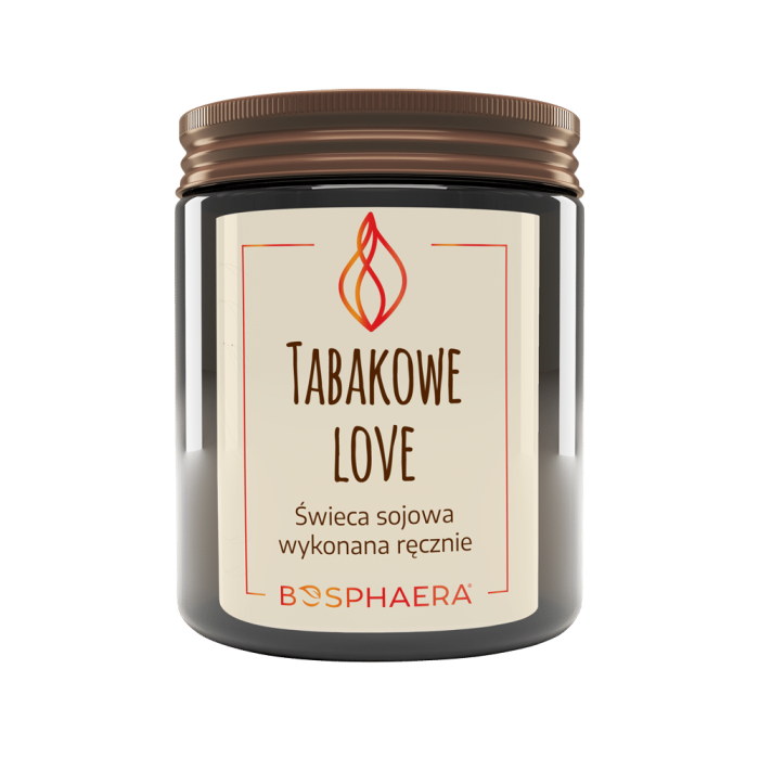 BOSPHAERA Sojowa świeca Tabakowe Love