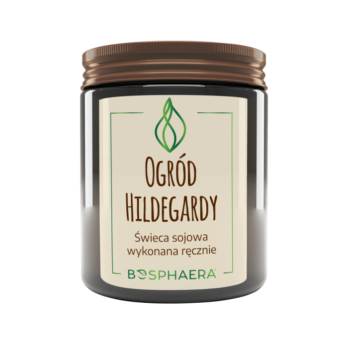 BOSPHAERA Sojowa świeca Ogród Hildegardy - fiołki w ogrodzie