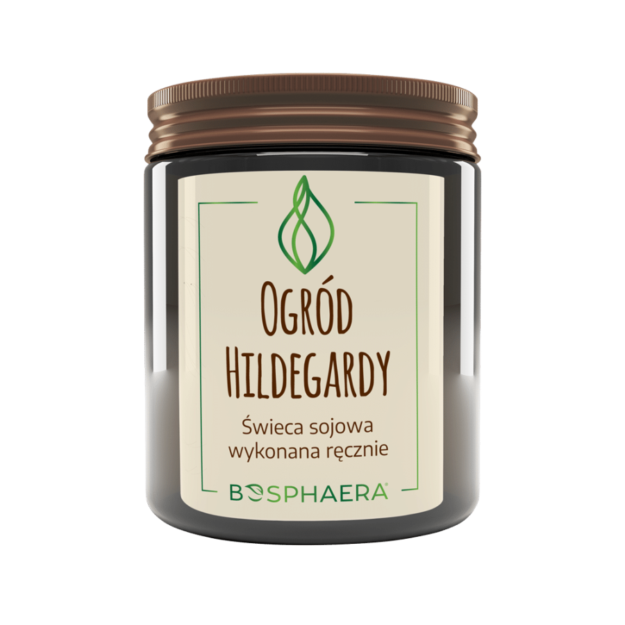 BOSPHAERA Sojowa świeca Ogród Hildegardy - fiołki w ogrodzie