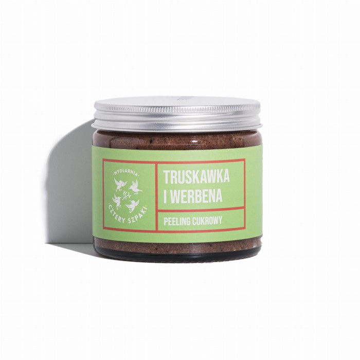 MYDLARNIA CZTERY SZPAKI Peeling do ciała truskawka i werbena