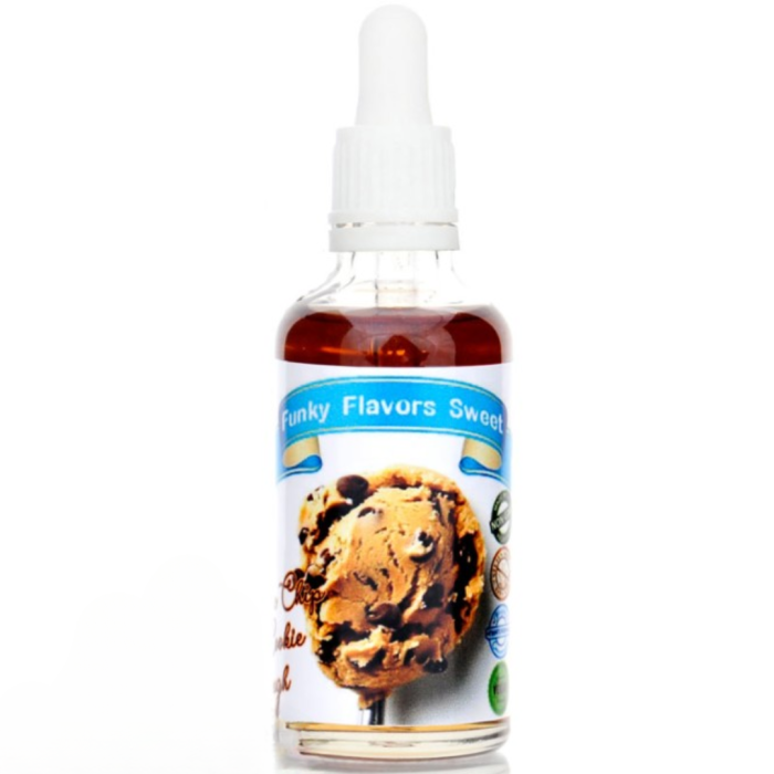 FUNKY FLAVORS Sweet Chocolate Chip Cookie Dough - słodzony aromat bez kcal, Masa Ciasteczkowa &amp; Czekolada 50 ML