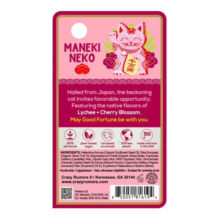 CRAZY RUMORS Balsam do ust Maneki Neko