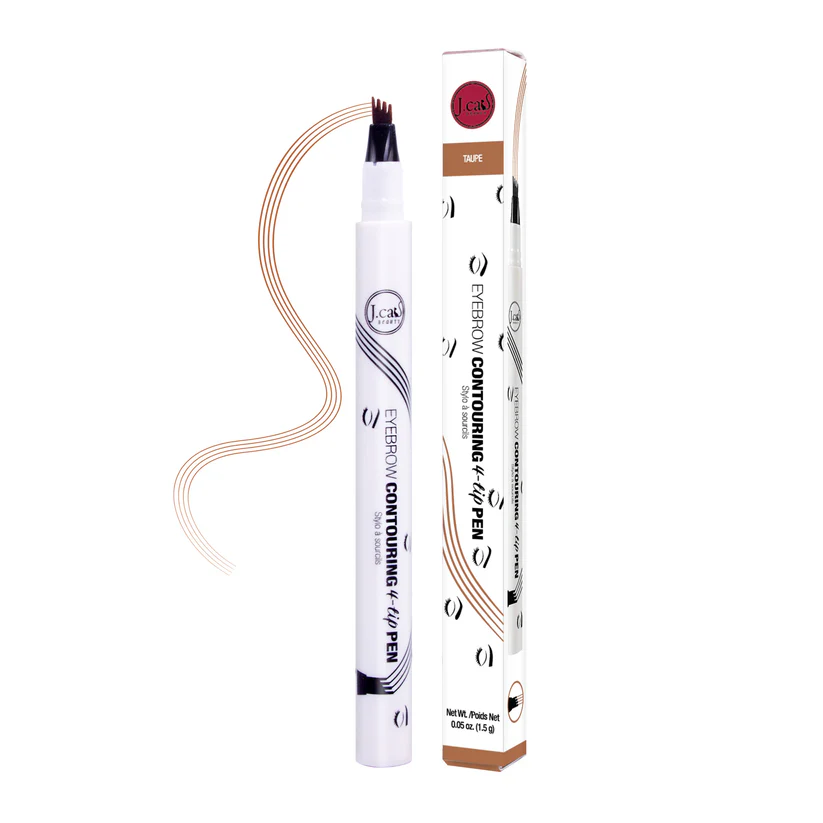 J.CAT BEAUTY Eyebrow Contouring 4-Tip Pen Taupe