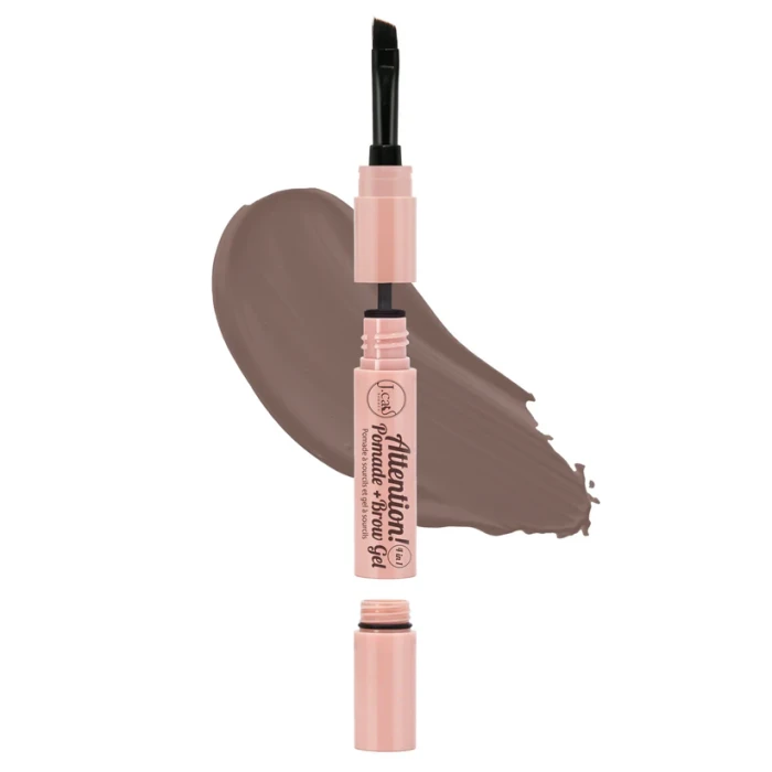 J.CAT BEAUTY Attention! 4 in 1 Pomade + Brow Gel Soft Brown