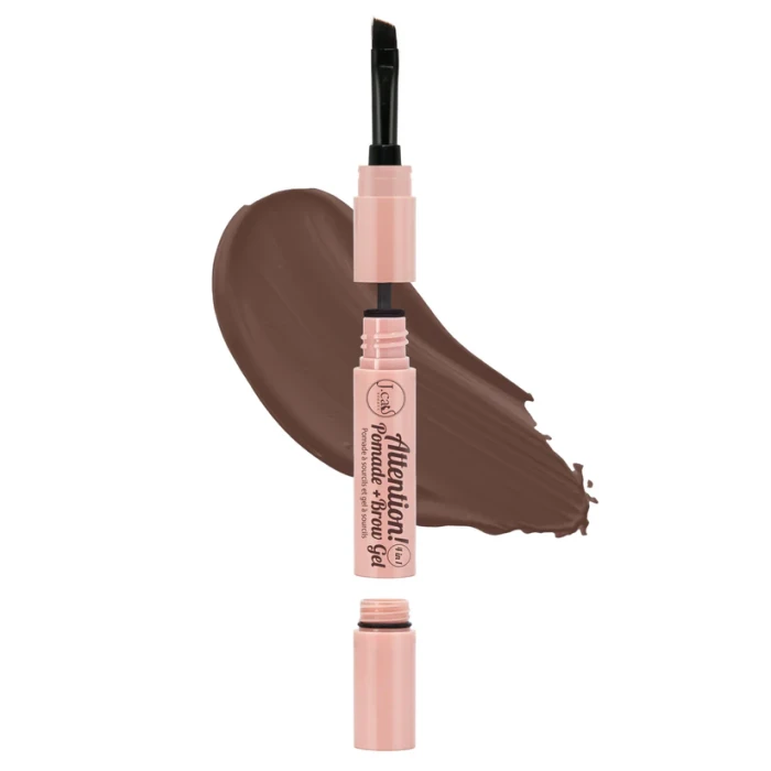 J.CAT BEAUTY Attention! 4 in 1 Pomade + Brow Gel Dark Brown