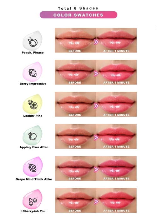 J.CAT BEAUTY Lipspect Lip Switch Color Changing Lip Oil Apple-y Ever After