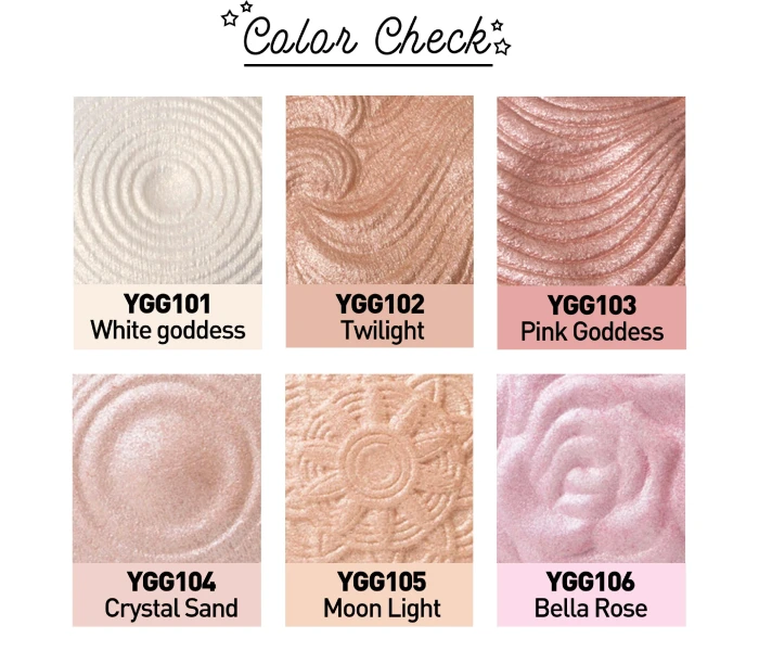 J.CAT BEAUTY You Glow Girl Baked Highlighter Bella Rose
