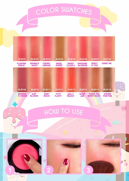 J.CAT BEAUTY Blush Mallow Soft Blusher Just Blushing