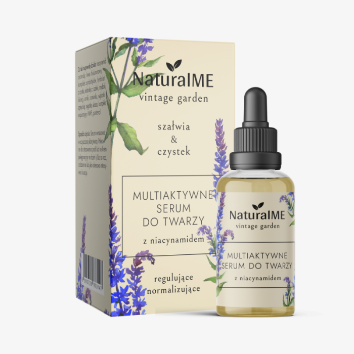 NATURALME Multiaktywne serum z niacynamidem, ceramidami i wąkrotą azjatycką 30 ml