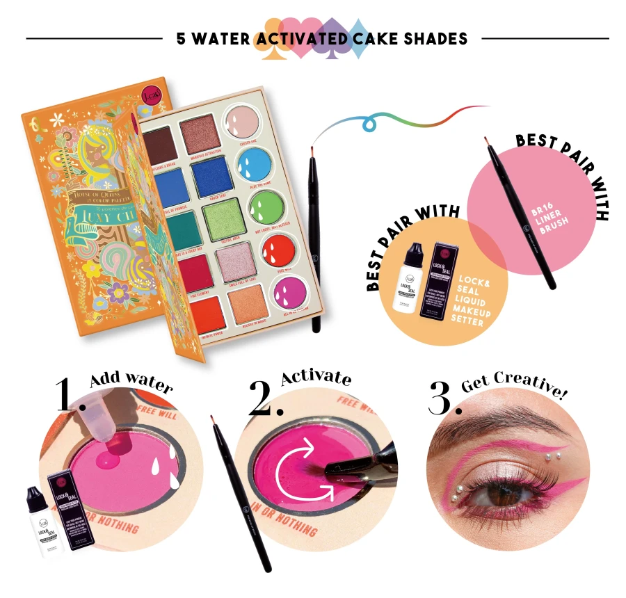 J.CAT BEAUTY House of Queens 15 Color Palette Luxy Charms