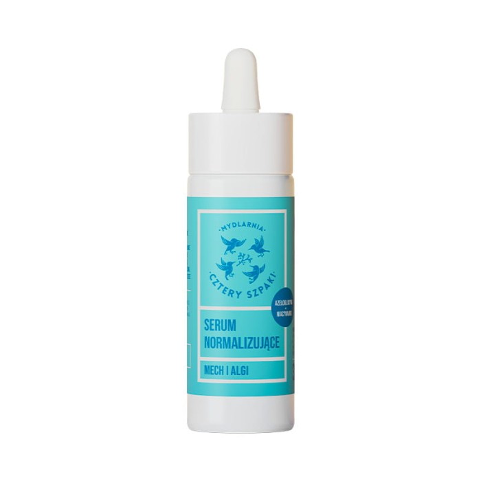 MYDLARNIA CZTERY SZPAKI Serum Normalizujące AZELOGLICYNA + NIACYNAMID - Mech i Algi 30 ml