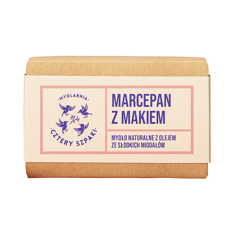 MYDLARNIA CZTERY SZPAKI Peelingujące mydło marcepan z makiem