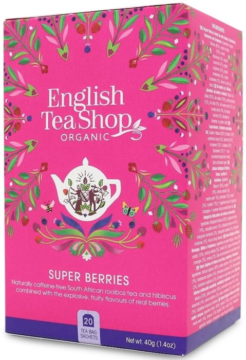 ENGLISH TEA SHOP Herbatka z hibiskusem, rooibosem, truskawkami, borówkami i malinami 40g