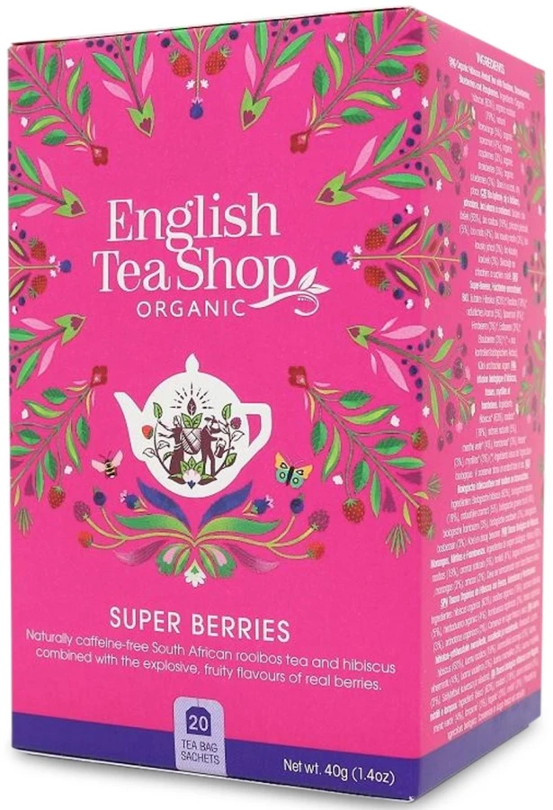 ENGLISH TEA SHOP Herbatka z hibiskusem, rooibosem, truskawkami, borówkami i malinami 40g