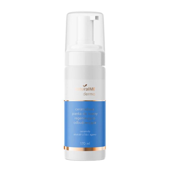 NATURALME Ceramidowa pianka do mycia twarzy regenerująco-odbudowująca 170 ml