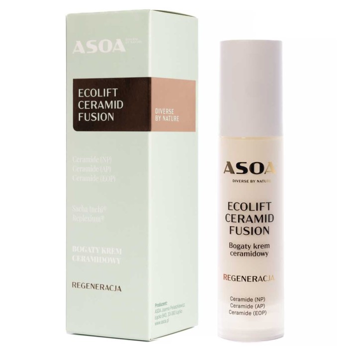 ASOA Ecolift Ceramid Fusion Bogaty Krem Ceramidowy