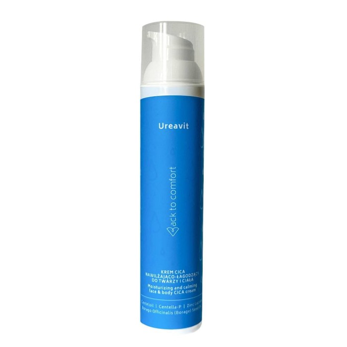 BACK TO COMFORT Ureavit krem CICA Nawilżająco-łagodzący do twarzy i ciała 100ml