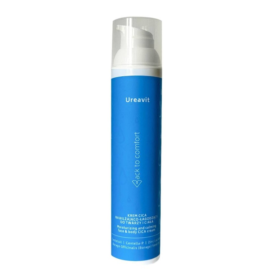 BACK TO COMFORT Ureavit krem CICA Nawilżająco-łagodzący do twarzy i ciała 100ml