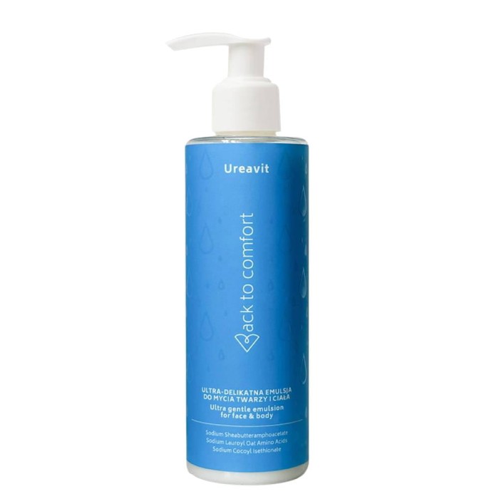 BACK TO COMFORT Ureavit Ultra delikatna emulsja do mycia twarzy i ciała 200ml