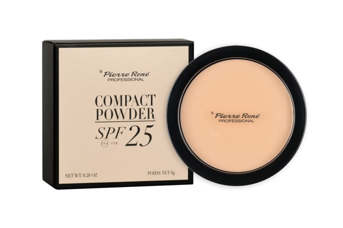 PIERRE RENE Puder prasowany COMPACT POWDER SPF 25 104 NUDE