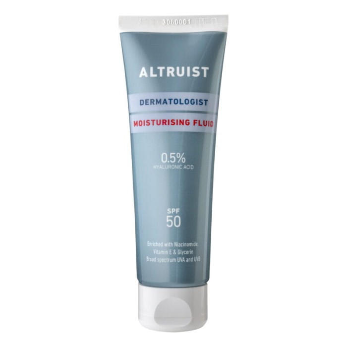 ALTRUIST Moisturising Fluid SPF50 Nawilżający fluid z kwasem hialuronowym i filtrem ochronnym SPF 50, 50ml