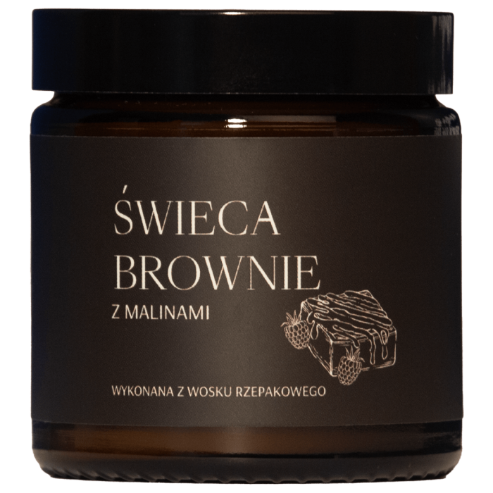MG LIFE Świeca Brownie z malinami
