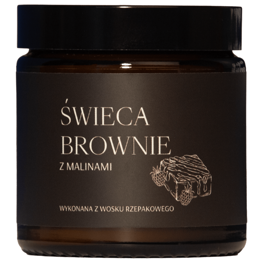 MG LIFE Świeca Brownie z malinami
