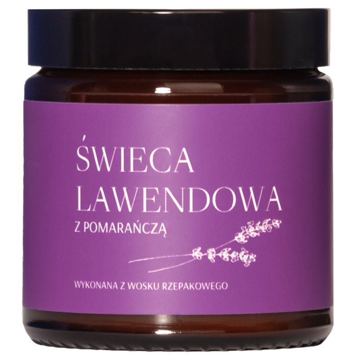 MG LIFE Świeca lawendowa z pomarańczą