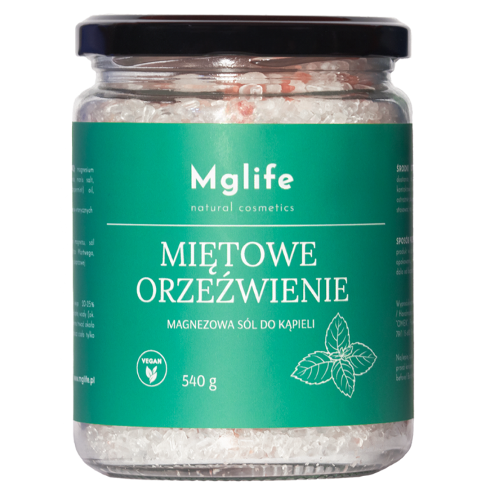 MG LIFE Miętowe orzeźwienie magnezowa sól do kąpieli