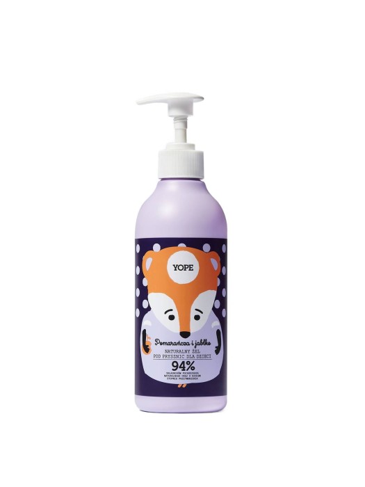 YOPE Naturalny żel pod prysznic dla dzieci Pomarańcza i jabłko 400 ml