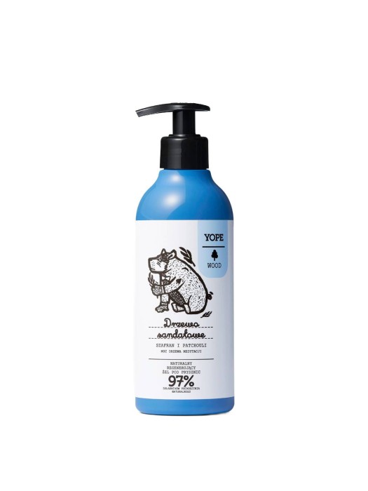 YOPE Naturalny żel pod prysznic Drzewo sandałowe, szafran i patchouli 400 ml