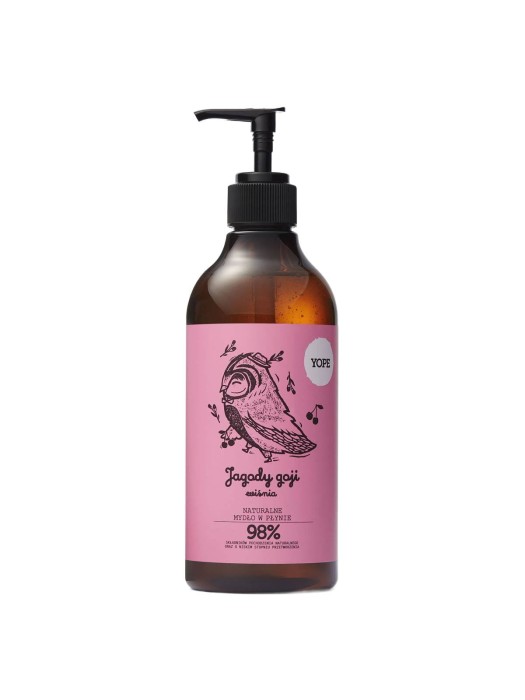 YOPE Naturalne mydło do rąk Jagody goji i wiśnia 500 ml