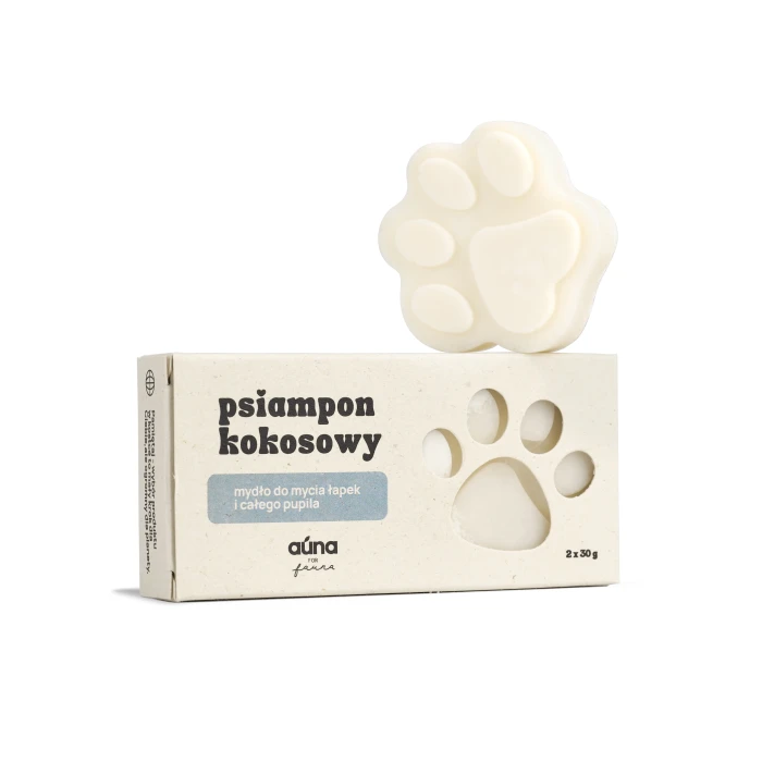 AUNA psiampon kokosowy do mycia łapek i całego pupila 60 g