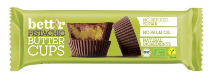 BETT'R Pistachio Butter Cups Praliny z kremem pistacjowym
