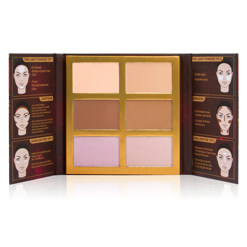J.CAT BEAUTY Paleta do konturowania twarzy Symphony Face Obsession 101 Light / Medium
