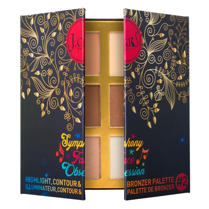 J.CAT BEAUTY Paleta do konturowania twarzy Symphony Face Obsession 102 Medium / Dark