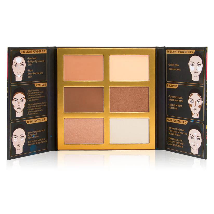 J.CAT BEAUTY Paleta do konturowania twarzy Symphony Face Obsession 102 Medium / Dark