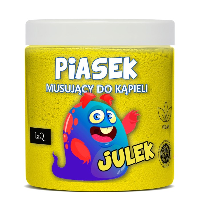LAQ Piasek musujący do kąpieli żółty 190g