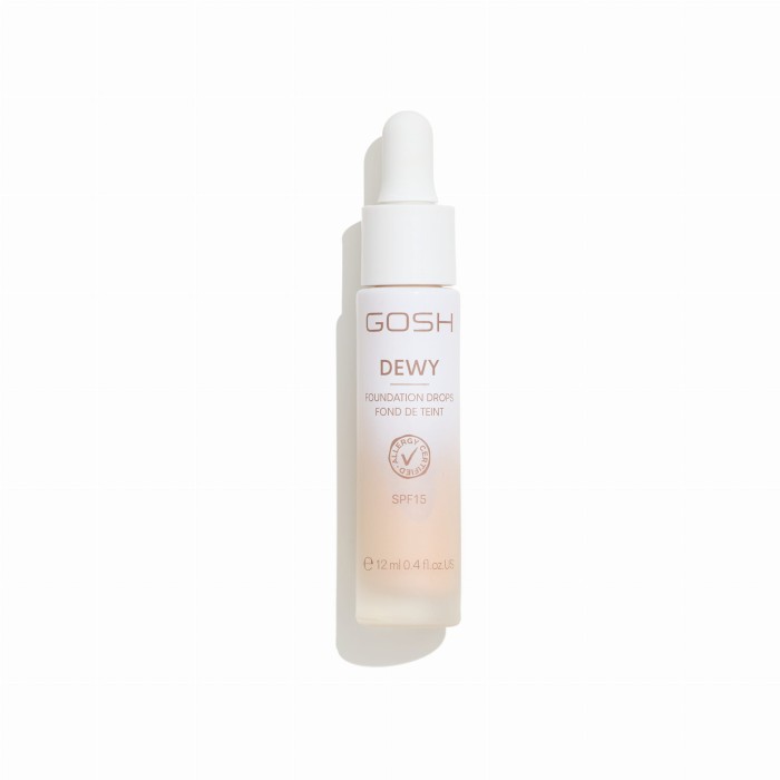 GOSH Rozświetlający podkład w kroplach DEWY Foundation Drops 002 Porcelain