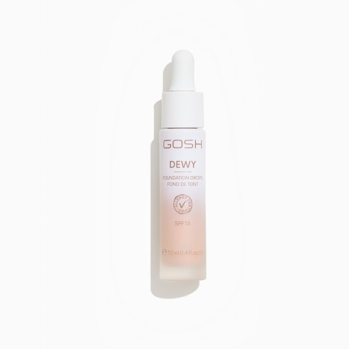 GOSH Rozświetlający podkład w kroplach DEWY Foundation Drops 006 Medium