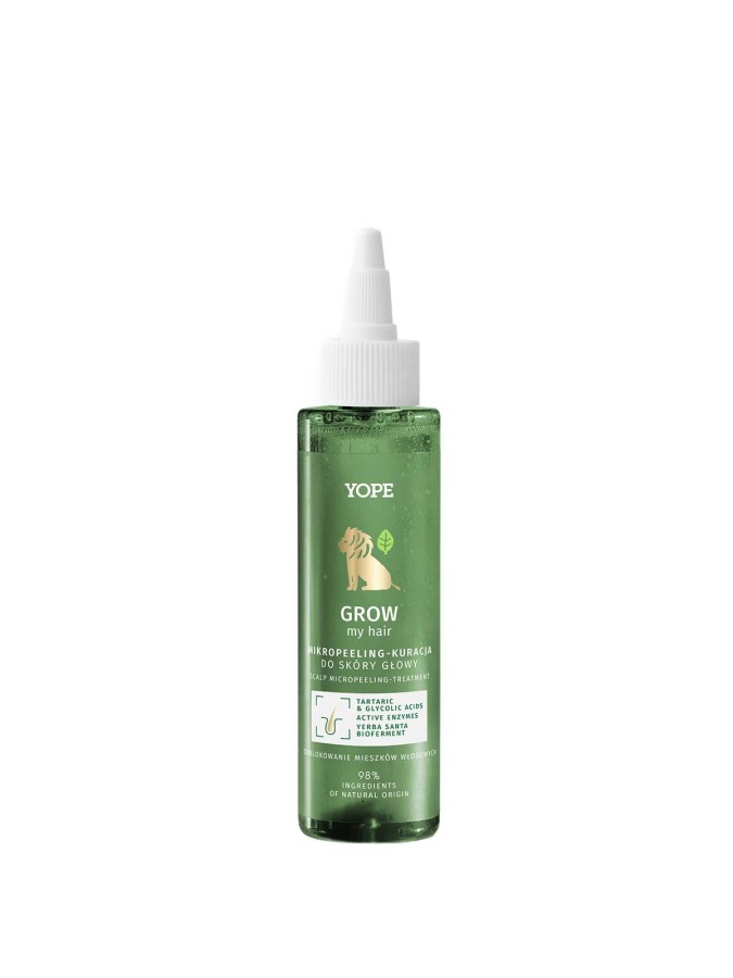 YOPE Mikropeeling-kuracja do skóry głowy GROW my hair 115 ml
