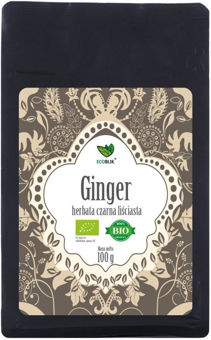 ECOBLIK Herbata czarna GINGER liściasta 100 g