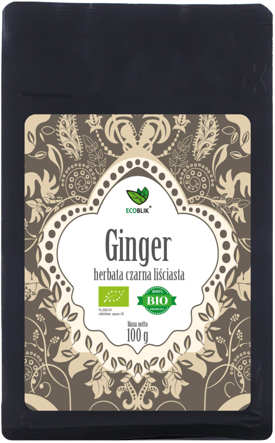ECOBLIK Herbata czarna GINGER liściasta 100 g