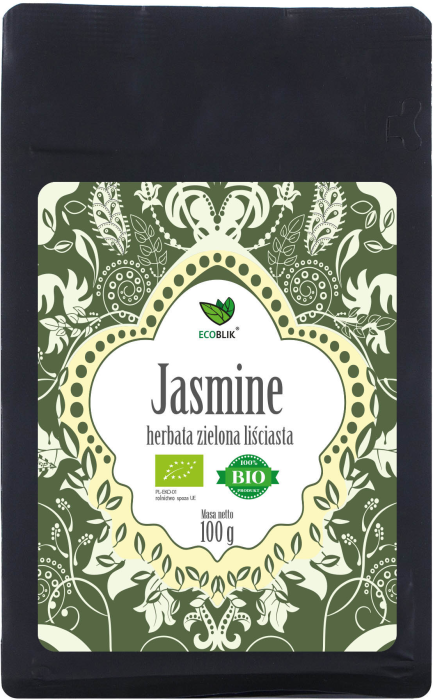 ECOBLIK Herbata zielona JASMINE liściasta 100 g