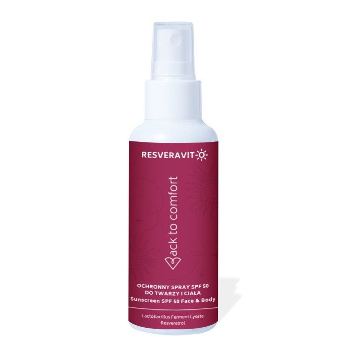 BACK TO COMFORT Ochronny spray SPF 50 Resveravit-C 125ml
