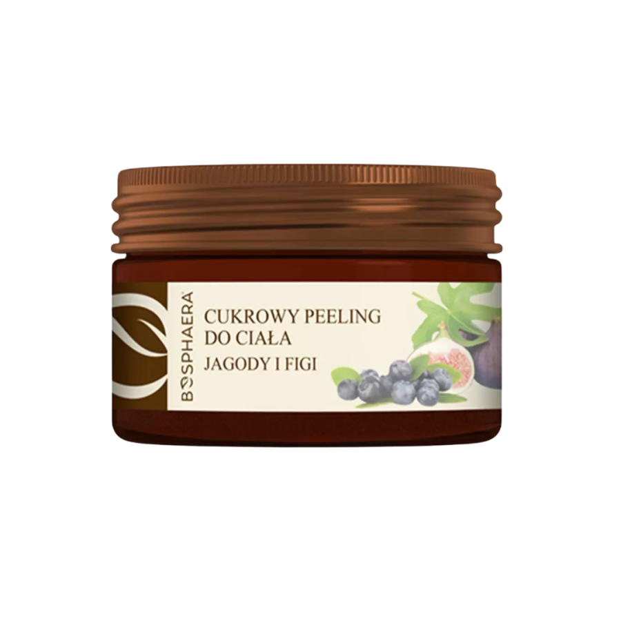 BOSPHAERA Cukrowy peeling do ciała Jagody i figi 200g