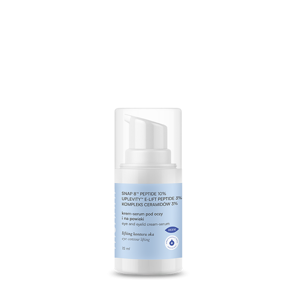 MOHANI Liftingująco-ujędrniające serum-krem pod oczy i na powieki z peptydami i ceramidami 15ml